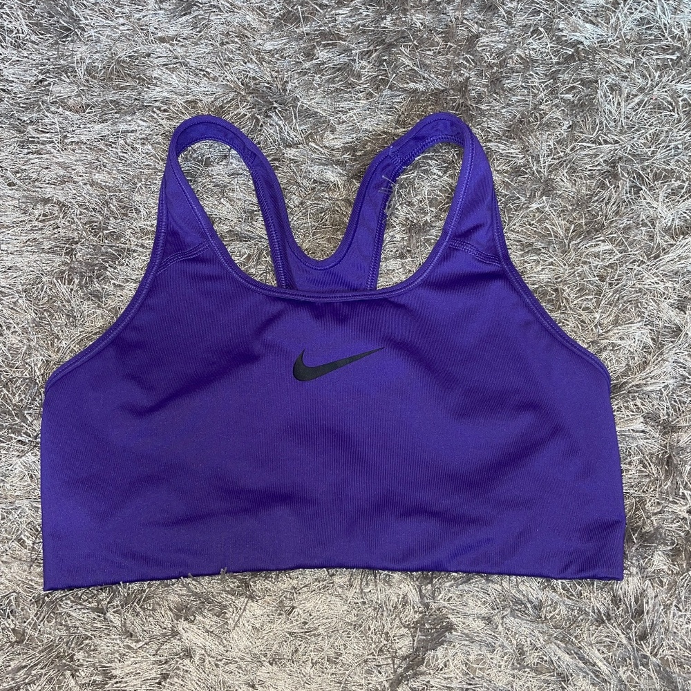 Nike Pro Dri-Fit Bundle of 2 Purple Sports Bra Size Large - Picture 6 of 9